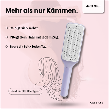 SilkyBrush - Die innovative Haarbürste, die sich selbst reinigt